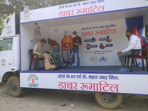 Dabur Rheumatil consumer demo canter activation photo